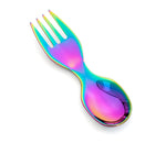 Načítať obrázok do zobrazovača galérie, Mini nerezová vidličko-lyžička dúhová
