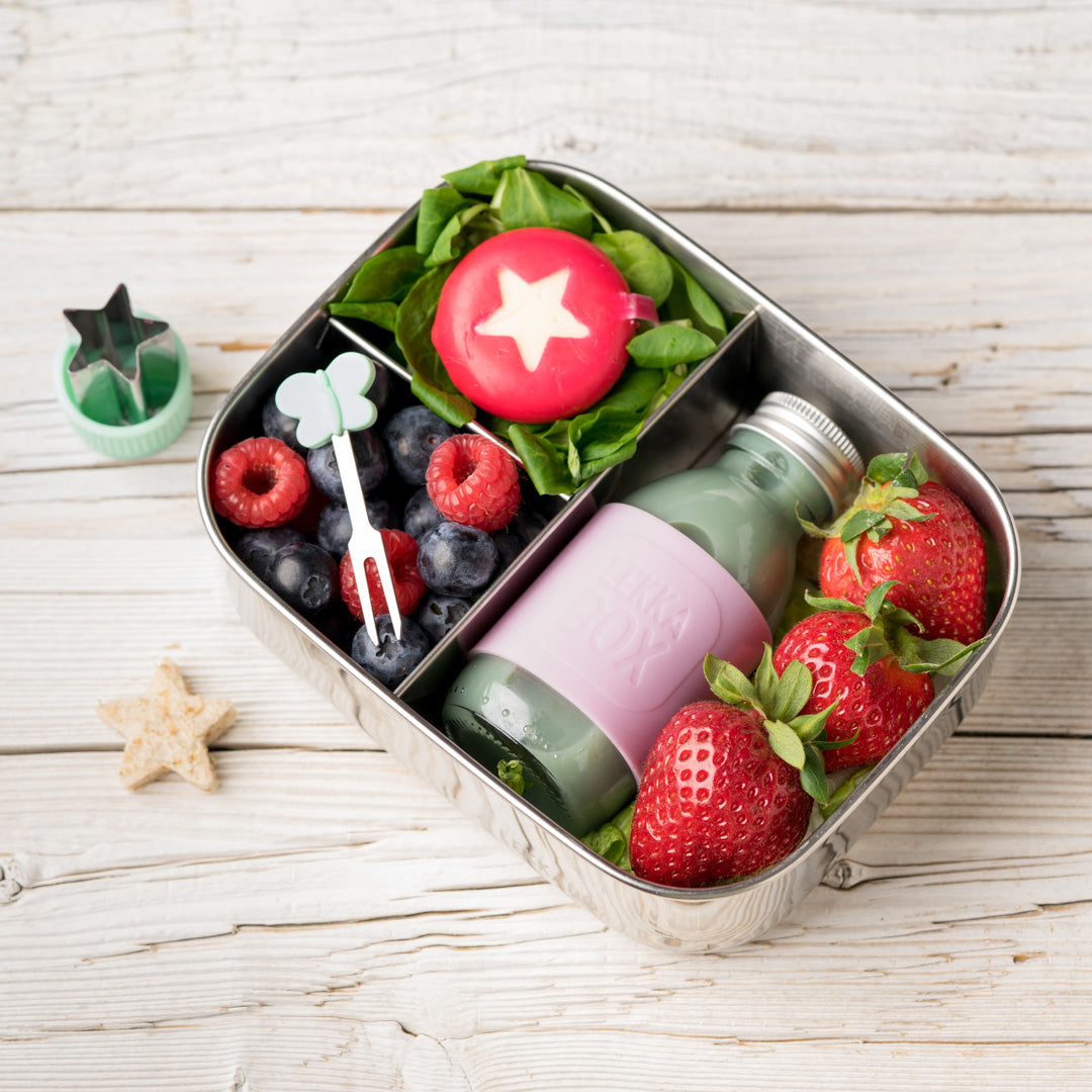Lekkabox Juicy Mini fľaštička na smoothie/džús 100ml Ruža