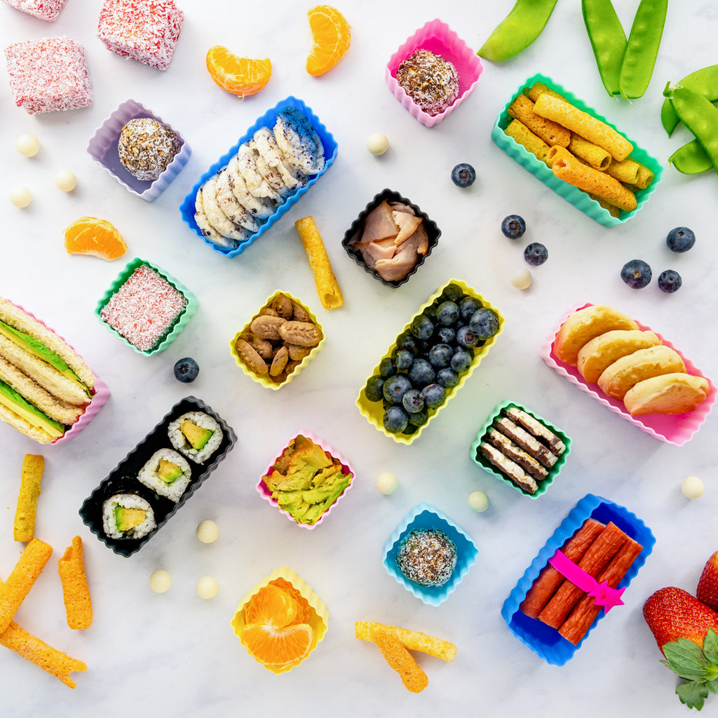 Sada 2 silikónových formičiek mätová Little Lunch Box Co
