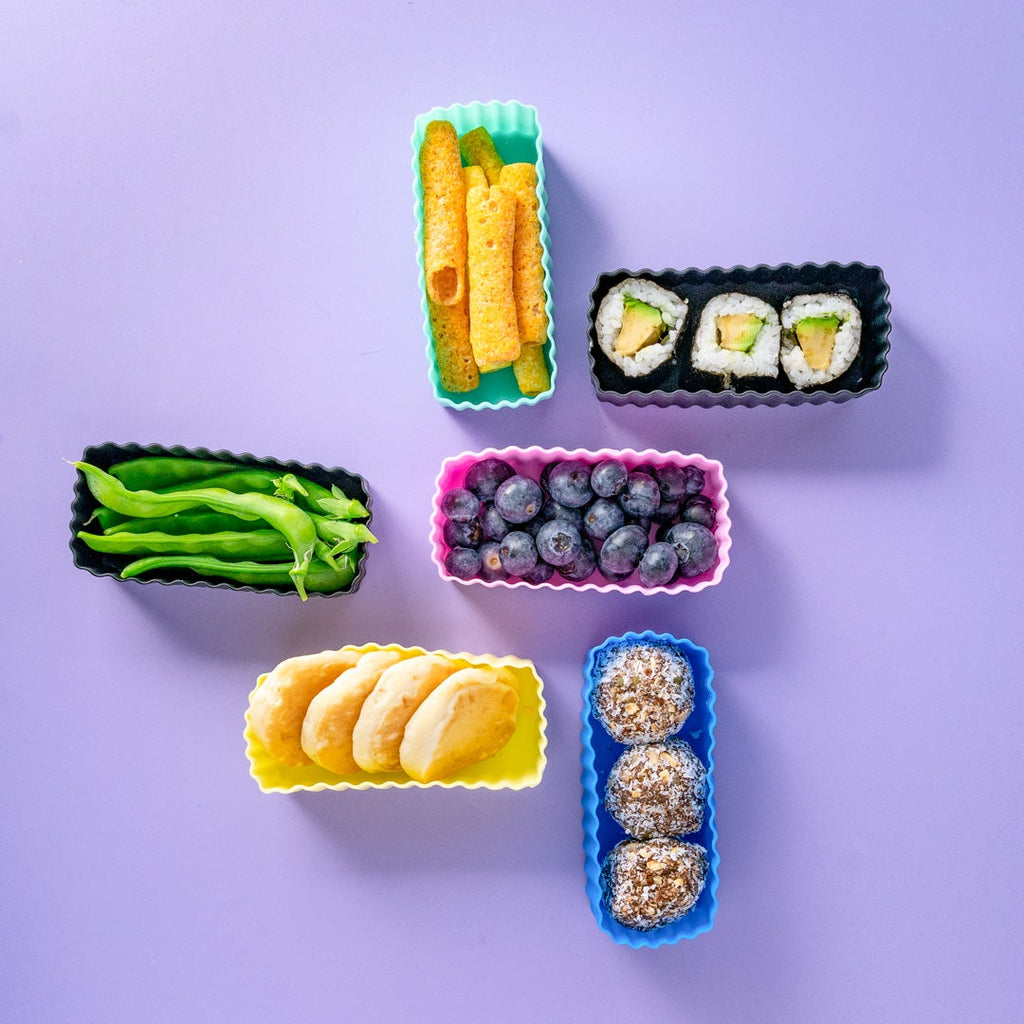 Sada 2 silikónových formičiek sivá Little Lunch Box Co
