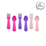 Načítať obrázok do zobrazovača galérie, Mini vidličky a lyžičky set ružový
