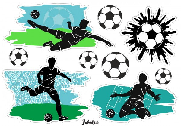 Vodeodolné nálepky Futbalista