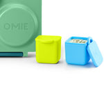 Načítať obrázok do zobrazovača galérie, OmieDip - sada 2 silikónových dózičiek modrá a limetková
