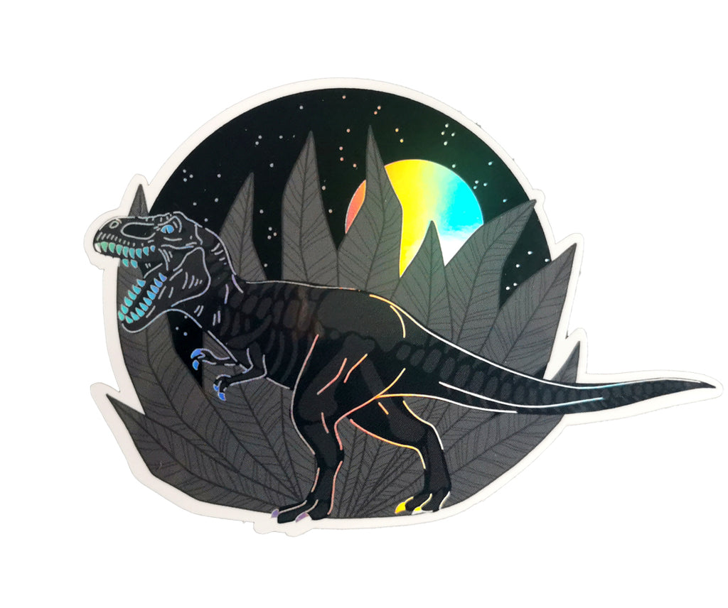 Holografická vodeodolná nálepka Dinosaurus