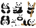 Načítať obrázok do zobrazovača galérie, Vodeodolné nálepky Pandy
