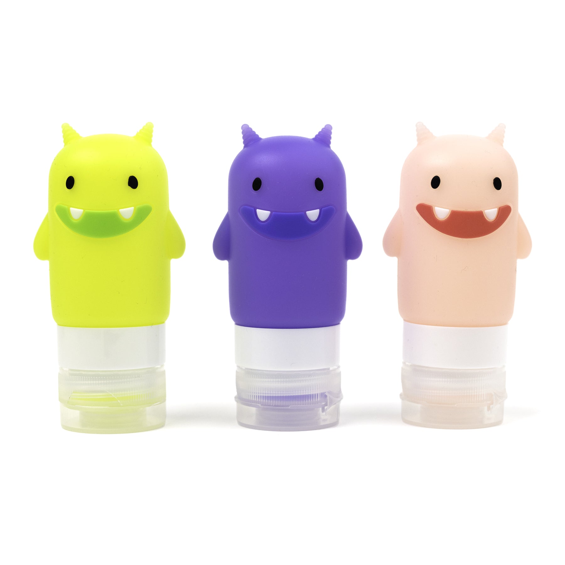 Yumbox Sada 3 silikónových fľaštičiek Veselé príšerky 60ml