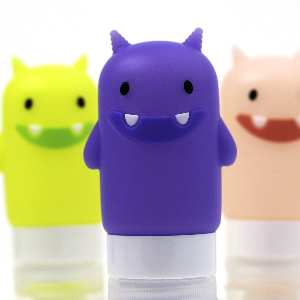Yumbox Sada 3 silikónových fľaštičiek Veselé príšerky 60ml