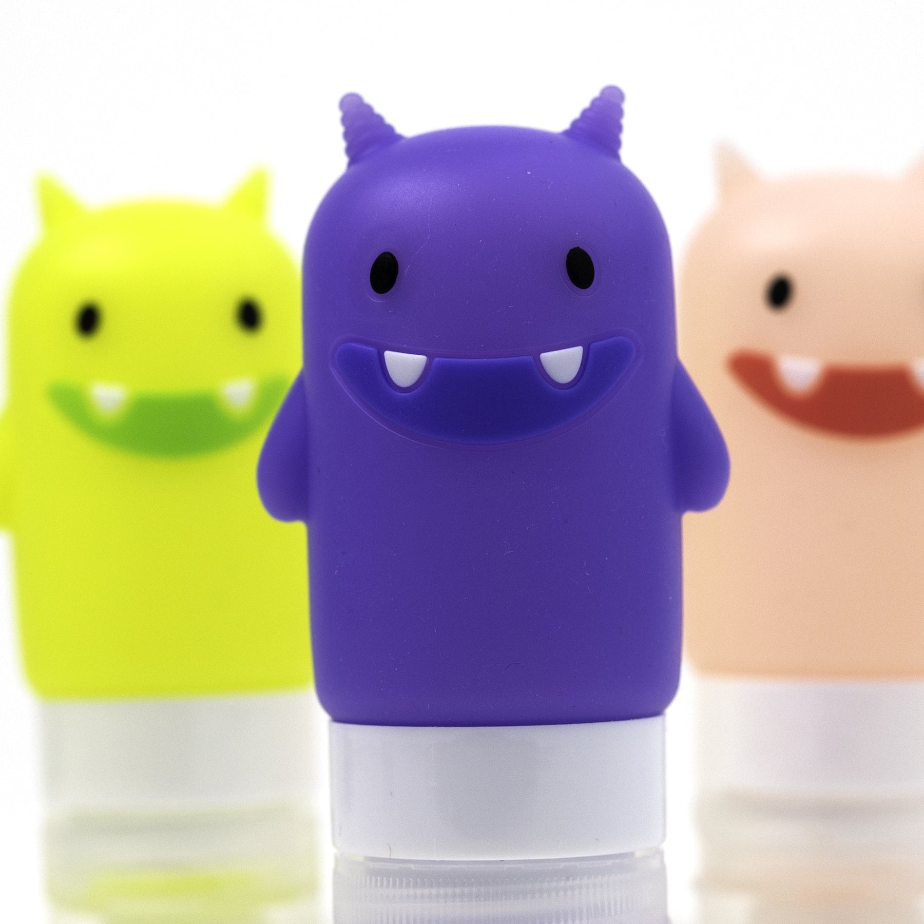 Yumbox Sada 3 silikónových fľaštičiek Veselé príšerky 60ml